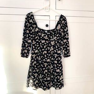 Princess Poly Black Maeve Floral Mini Dress Size 2